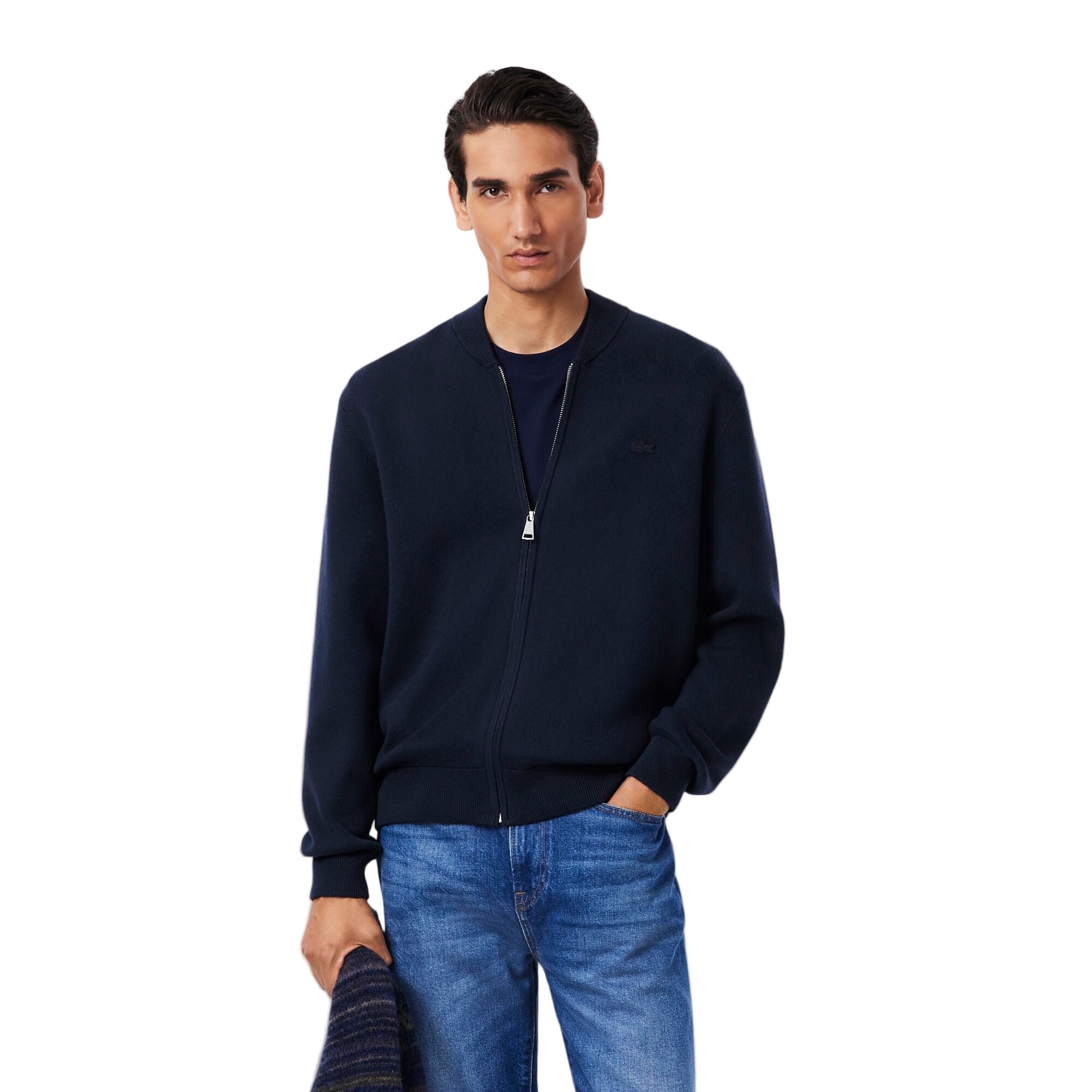 Lacoste Classic Fit Full Zip Knitted Sweatshirt