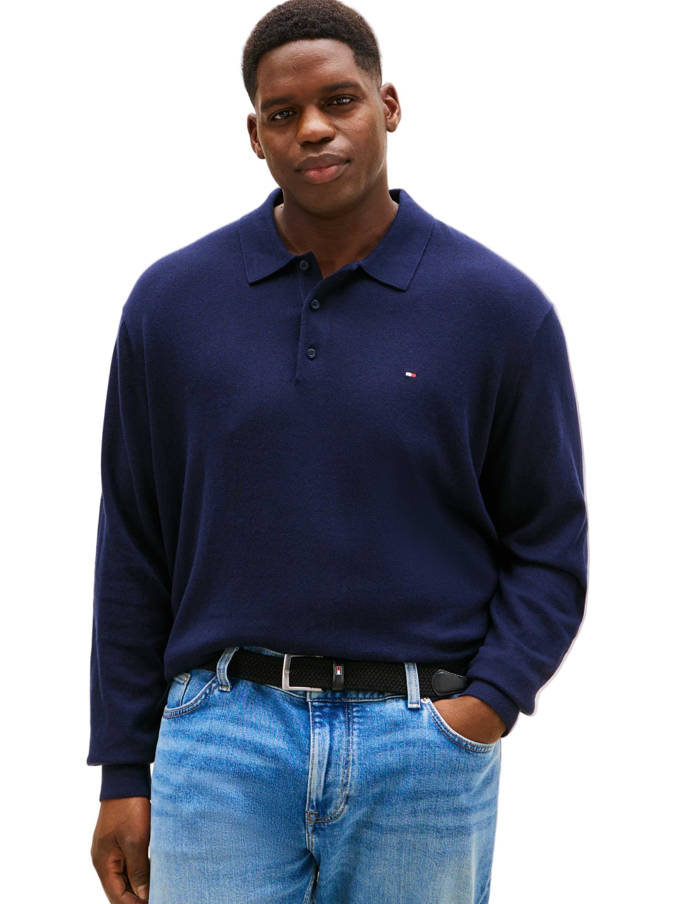 Big & Tall Tommy Hilfiger Regular Fit Long Sleeve Polo Shirt