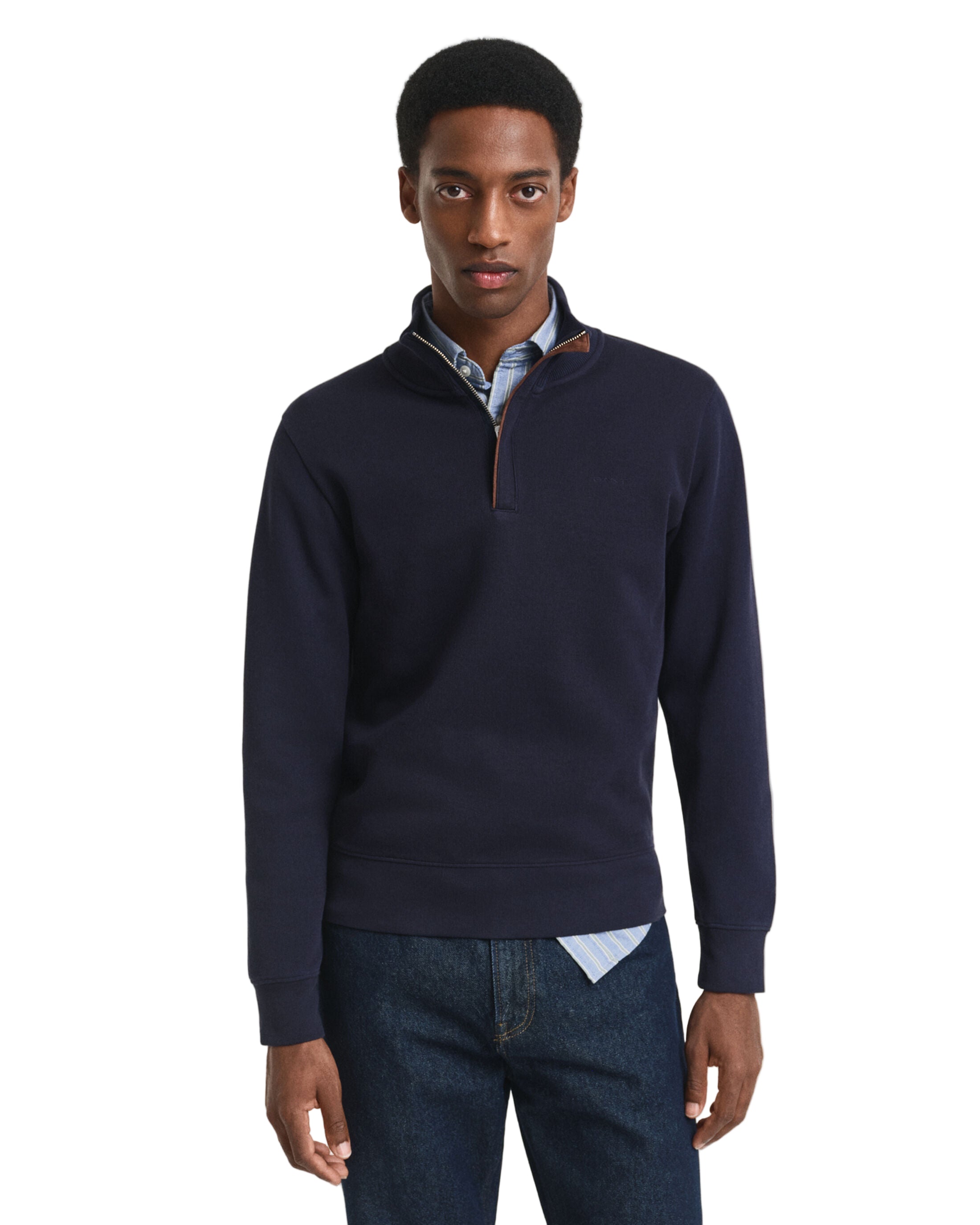Gant 1/4 Zip Knitted Sweatshirt