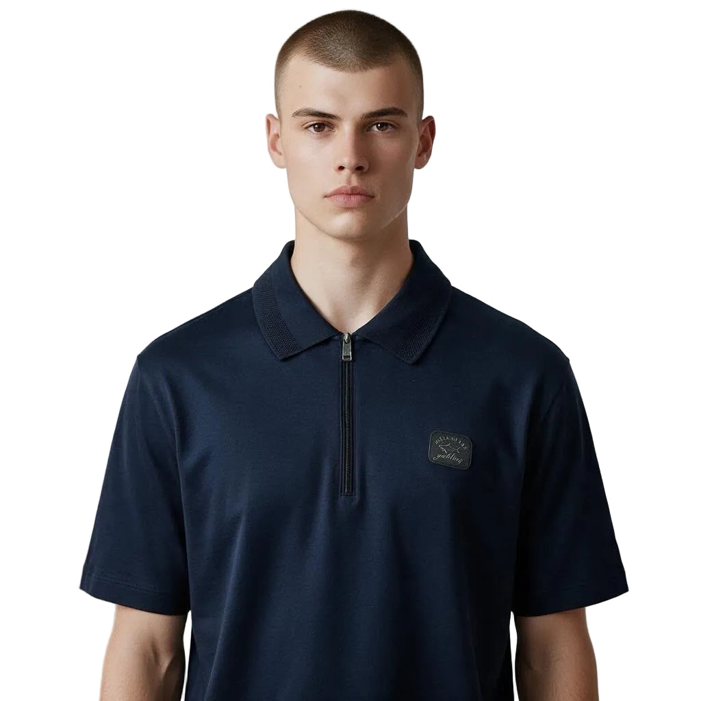 Paul & Shark Regular Fit 1/4 Zip Polo Shirt
