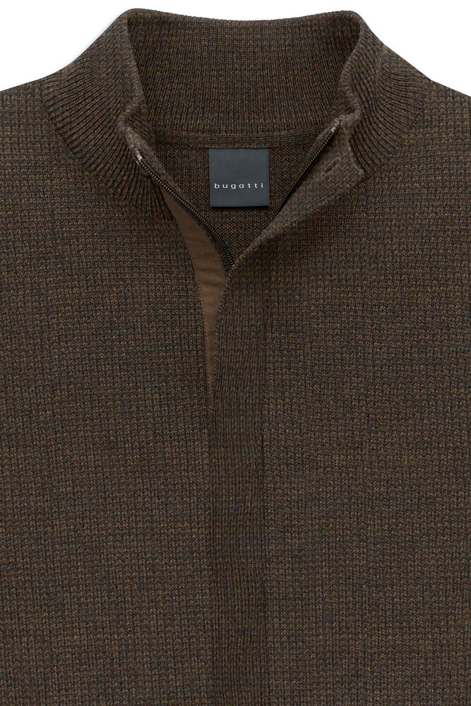 Bugatti Full Zip Regular Fit Knitted Cardigan