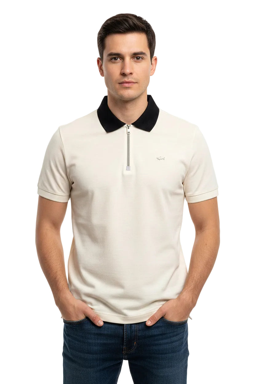 Paul & Shark 1/4 Zip Regular Fit Polo Shirt