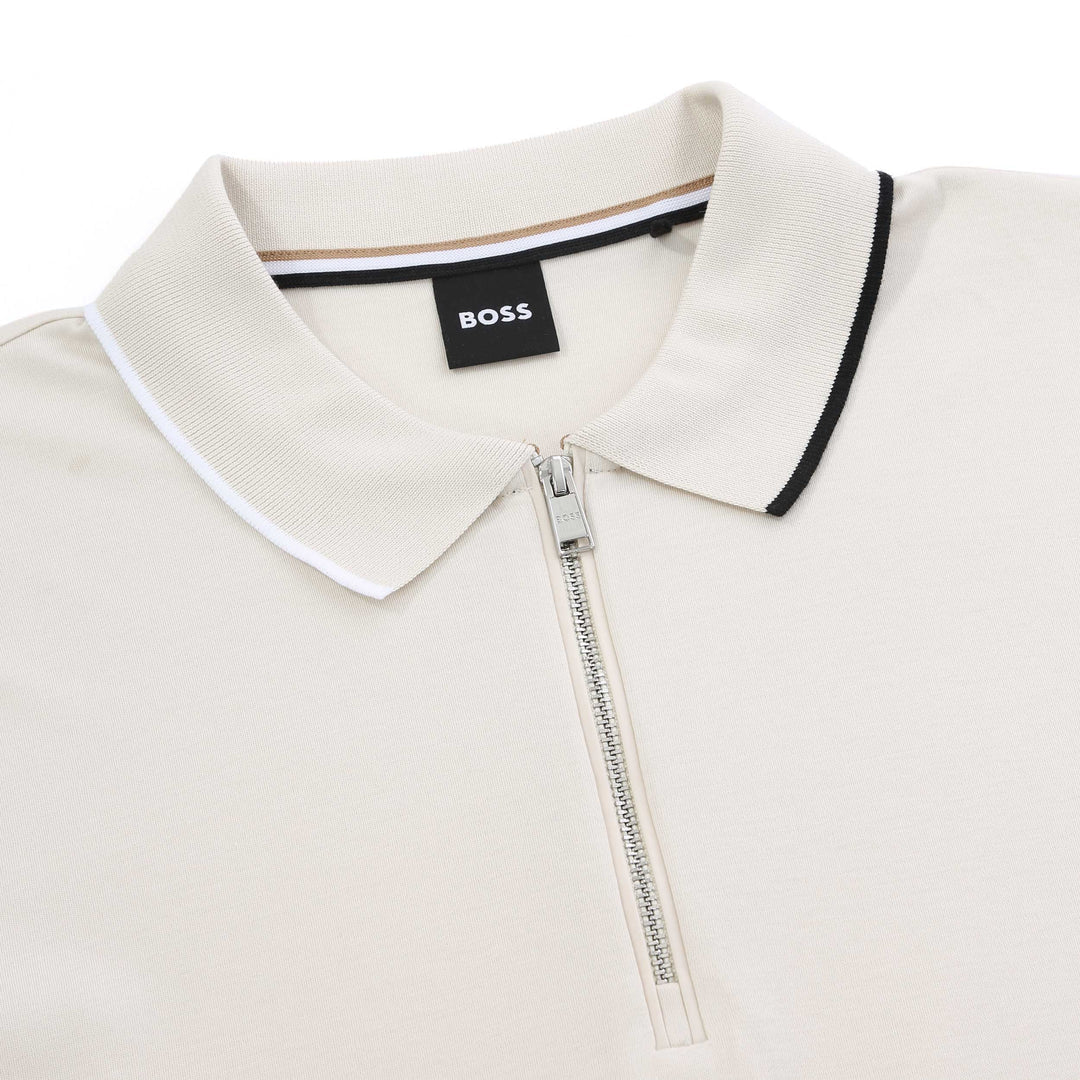 Boss Black Regular Fit 1/4 Zip Polo Shirt