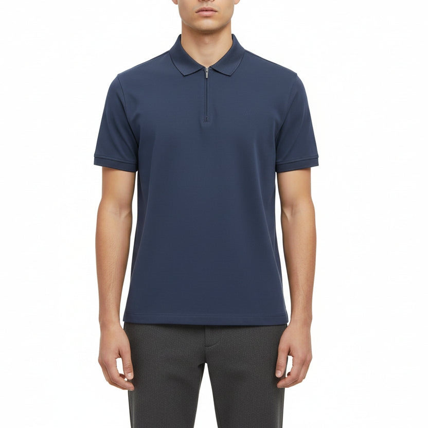 Bugatti 1/4 Zip Regular Fit Polo Shirt