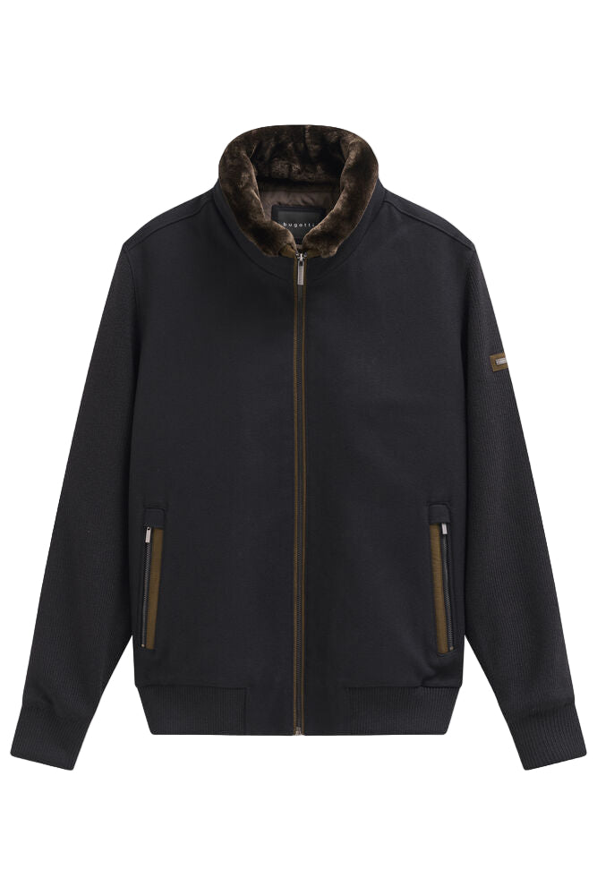 Bugatti Full Zip Knitted Sweatshirt