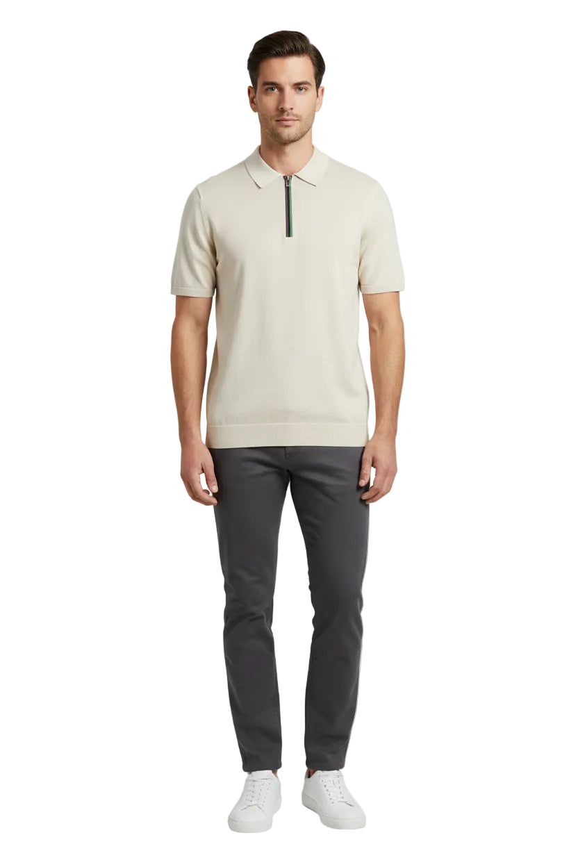 Paul Smith Regular Fit 1/4 Zip Polo Shirt