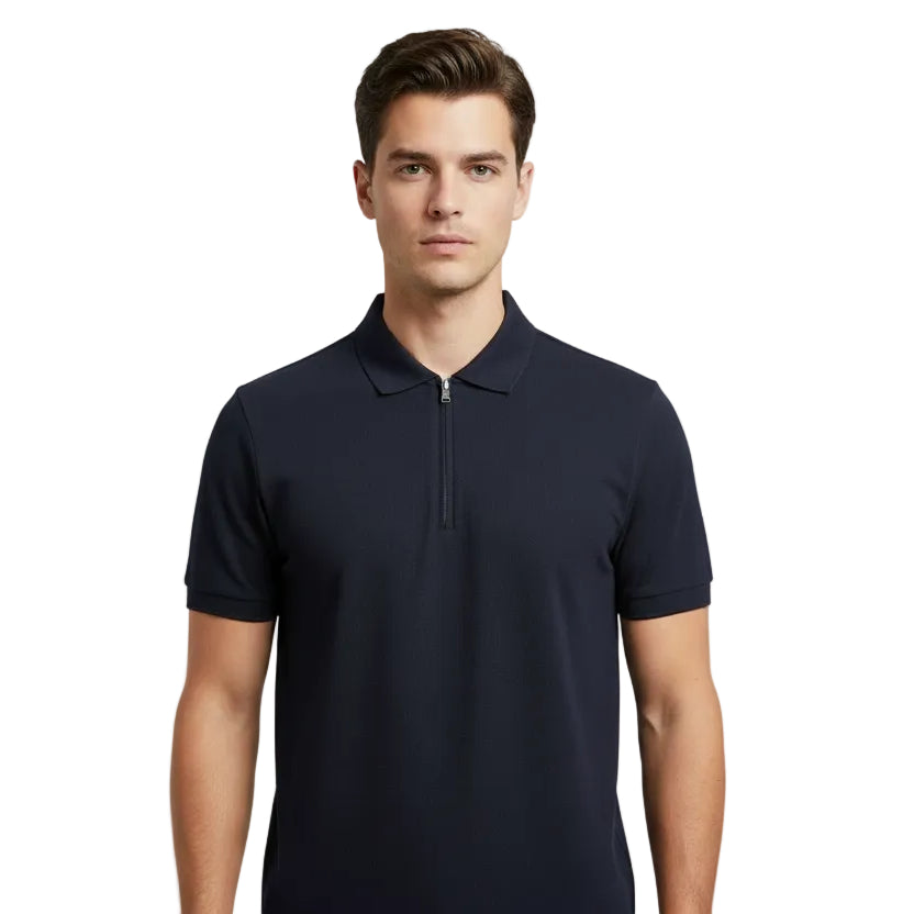 Boss Black Regular Fit 1/4 Zip Polo Shirt