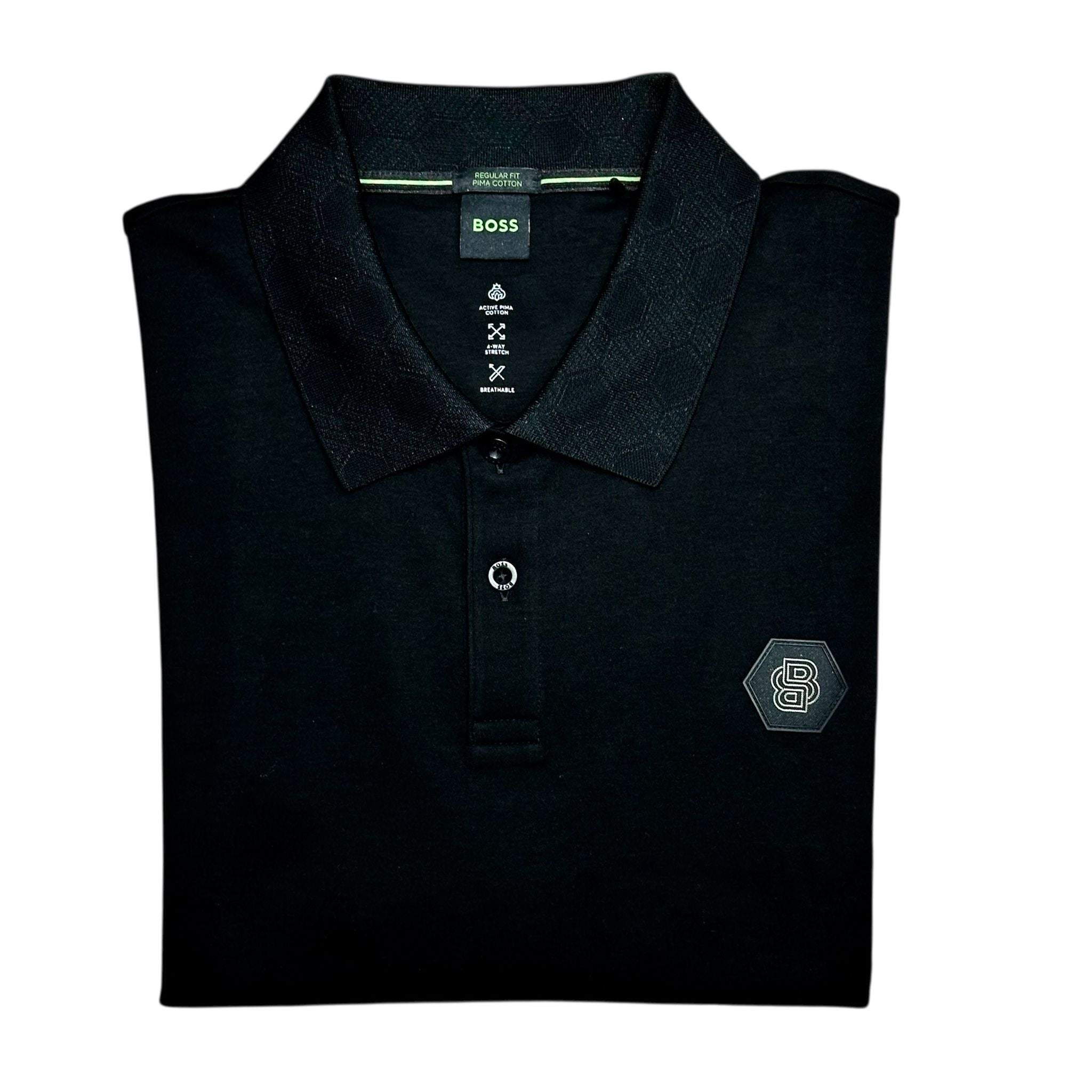 Big & Tall Boss Black Regular Fit Polo Shirt