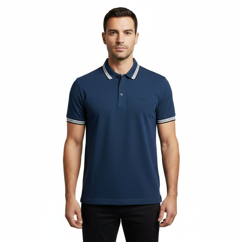 Big & Tall Boss Green Short Sleeve Polo Shirt