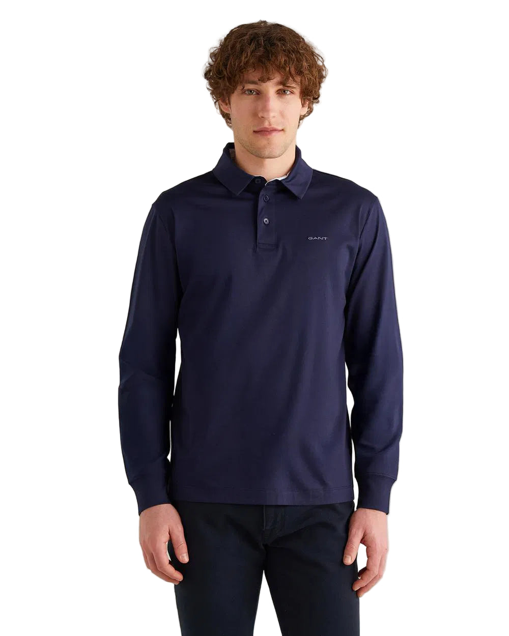 Gant Regular Fit Long Sleeve Polo Shirt