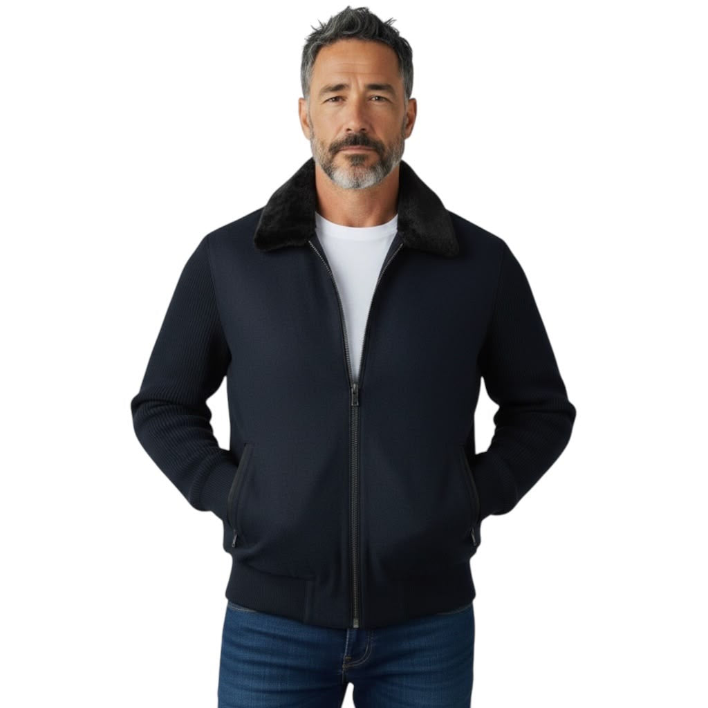 Bugatti Full Zip Knitted Sweatshirt