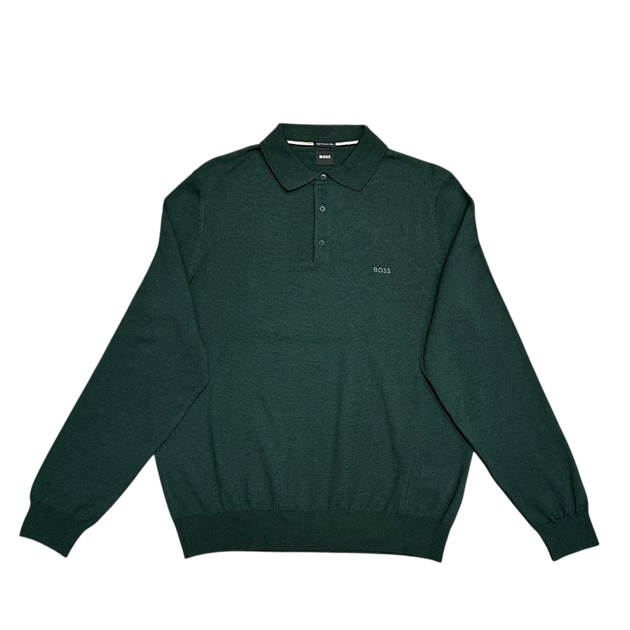 Boss Black 3 Button Knitted Sweatshirt