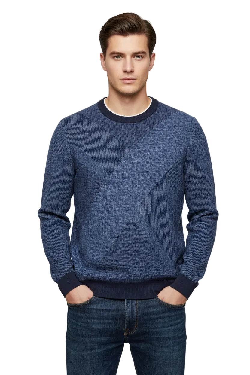 Boss Black Crew Neck Knitted Sweatshirt