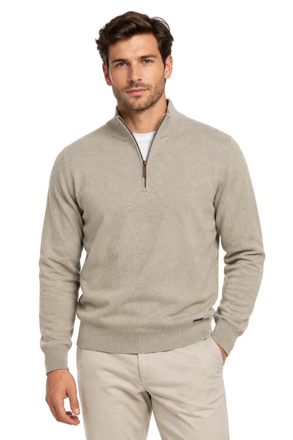 Bugatti 1/4 Zip Knitted Sweatshirt
