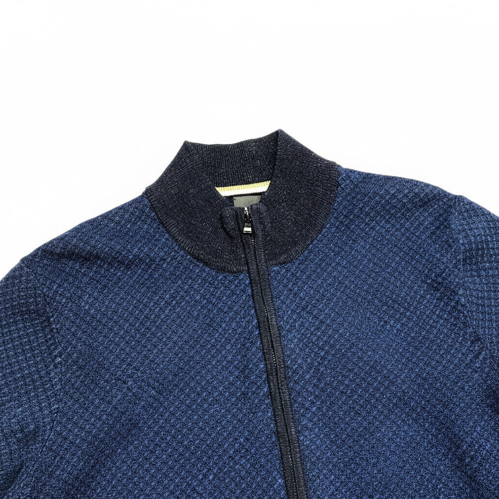 Boss Black Full Zip Knitted Sweatshirt