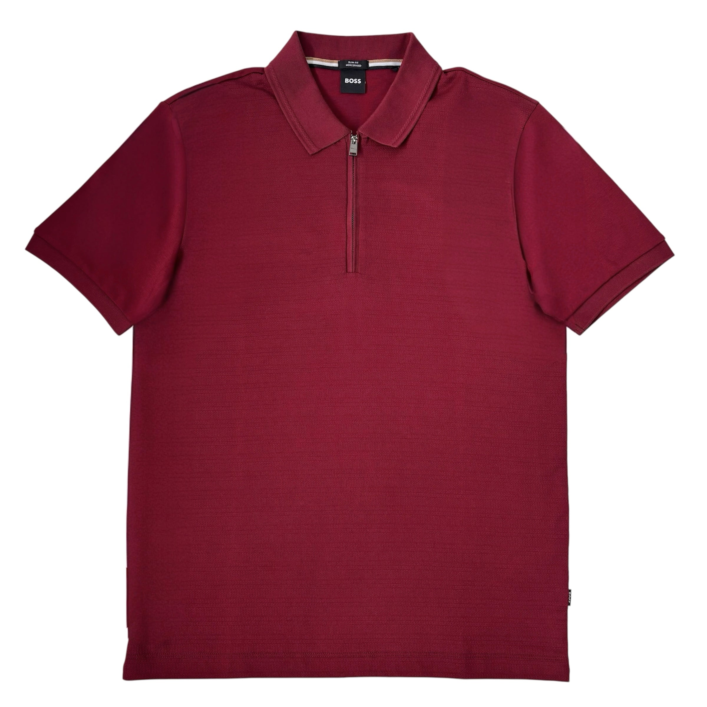 Boss Black 1/4 Zip Slim Fit Polo Shirt