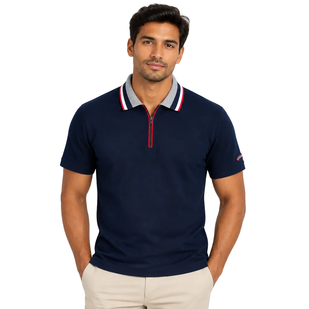 Paul & Shark Regular Fit 1/4 Zip Polo Shirt