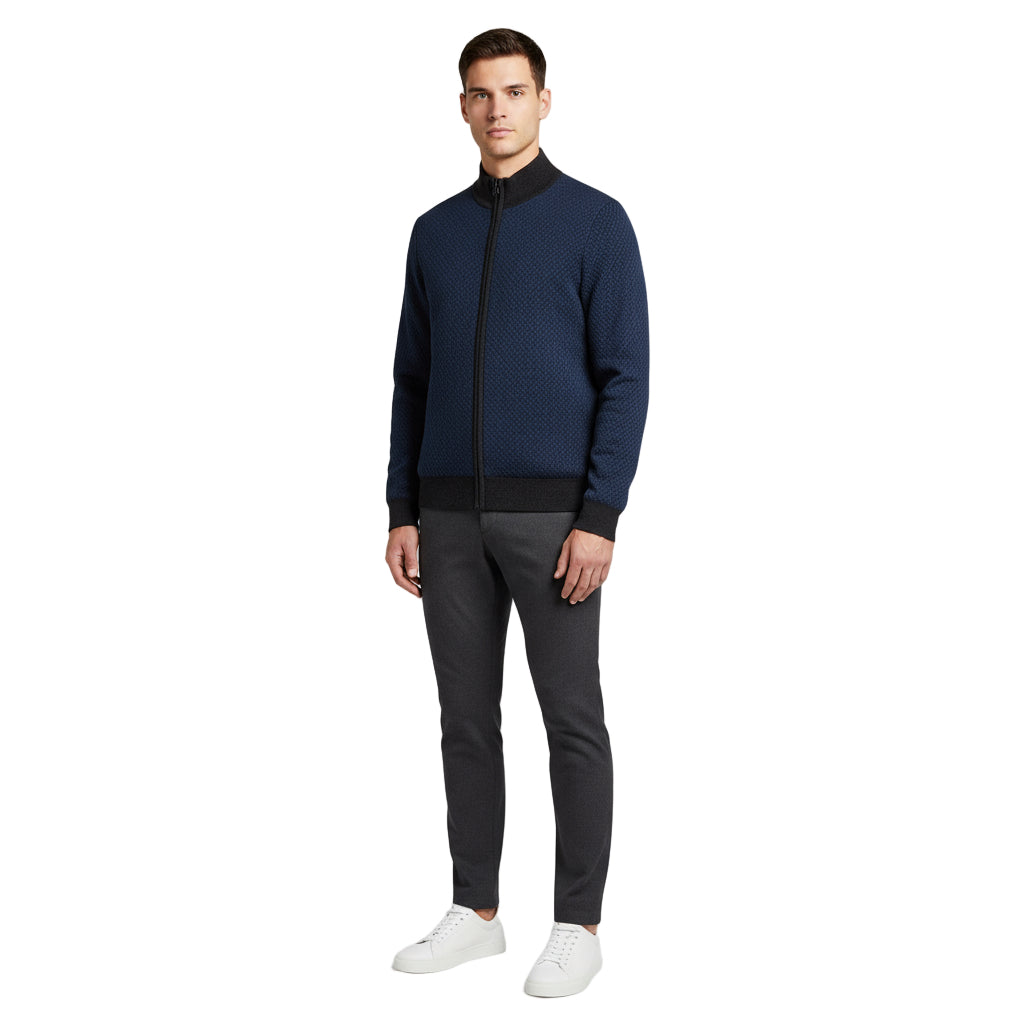 Boss Black Full Zip Knitted Sweatshirt