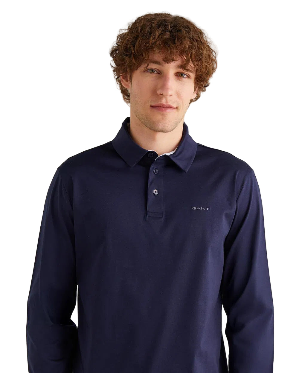 Gant Regular Fit Long Sleeve Polo Shirt