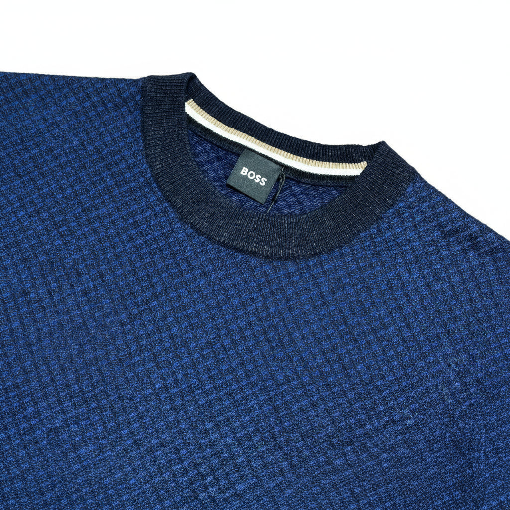 Boss Black Crew Neck Knitted Sweatshirt