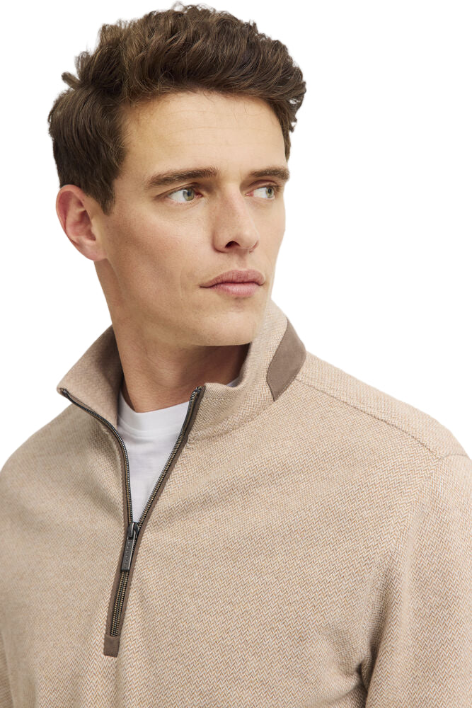Bugatti Regular Fit 1/4 Zip Knitted Sweatshirt