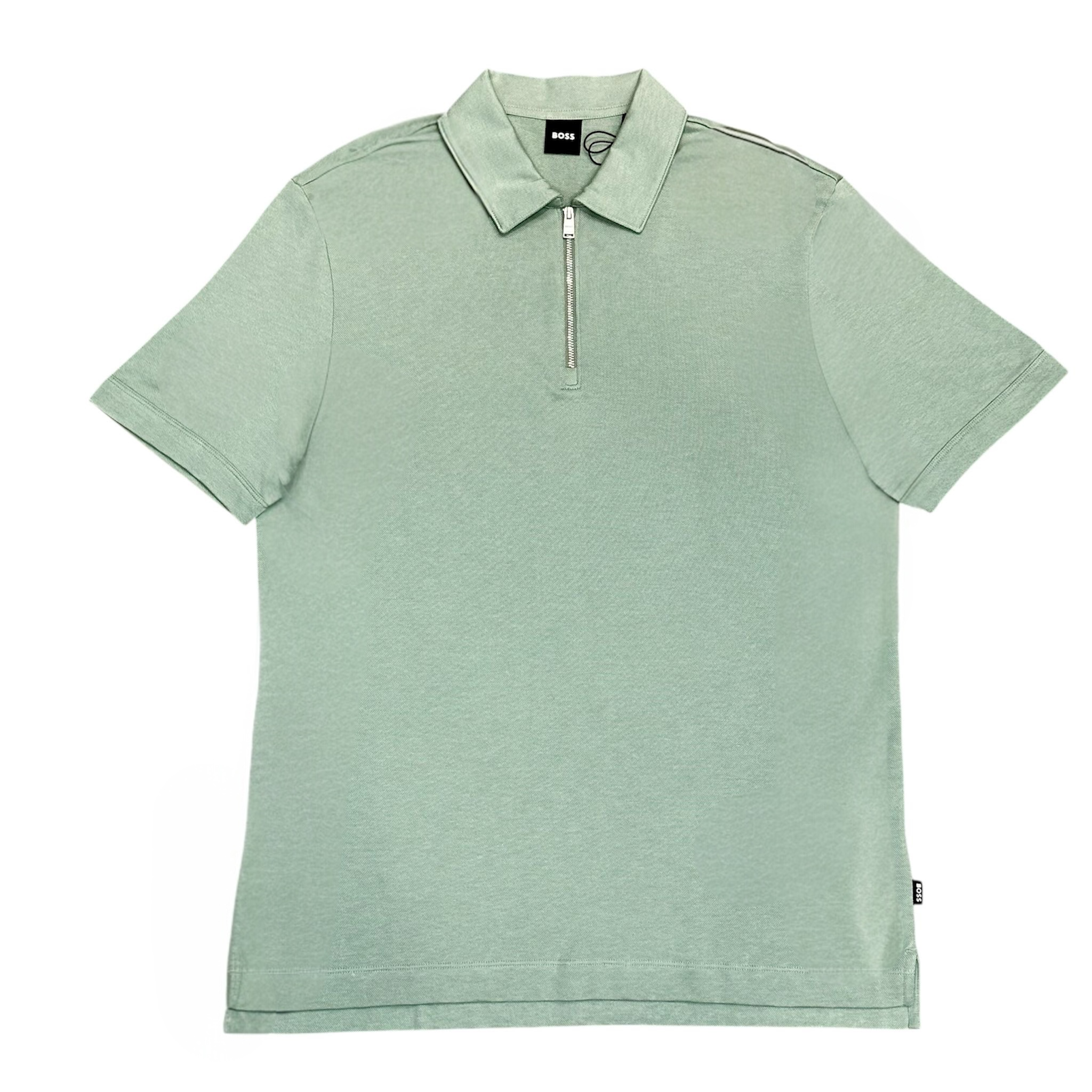 Boss Black 1/4 Zip Regular Fit Polo Shirt
