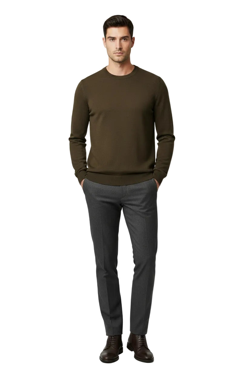 Boss Black Crew Neck Knitted Sweatshirt
