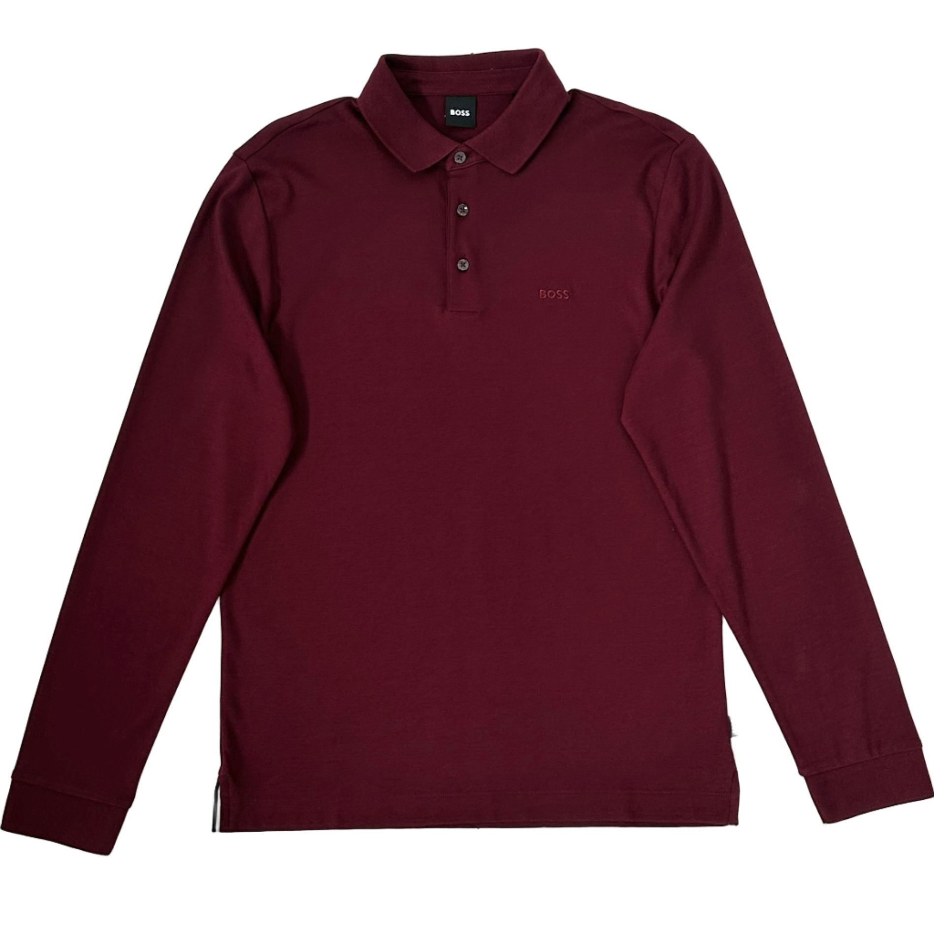 Boss Black Regular Fit Long Sleeve Polo Shirt
