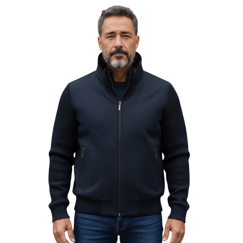 Bugatti Full Zip Knitted Sweatshirt