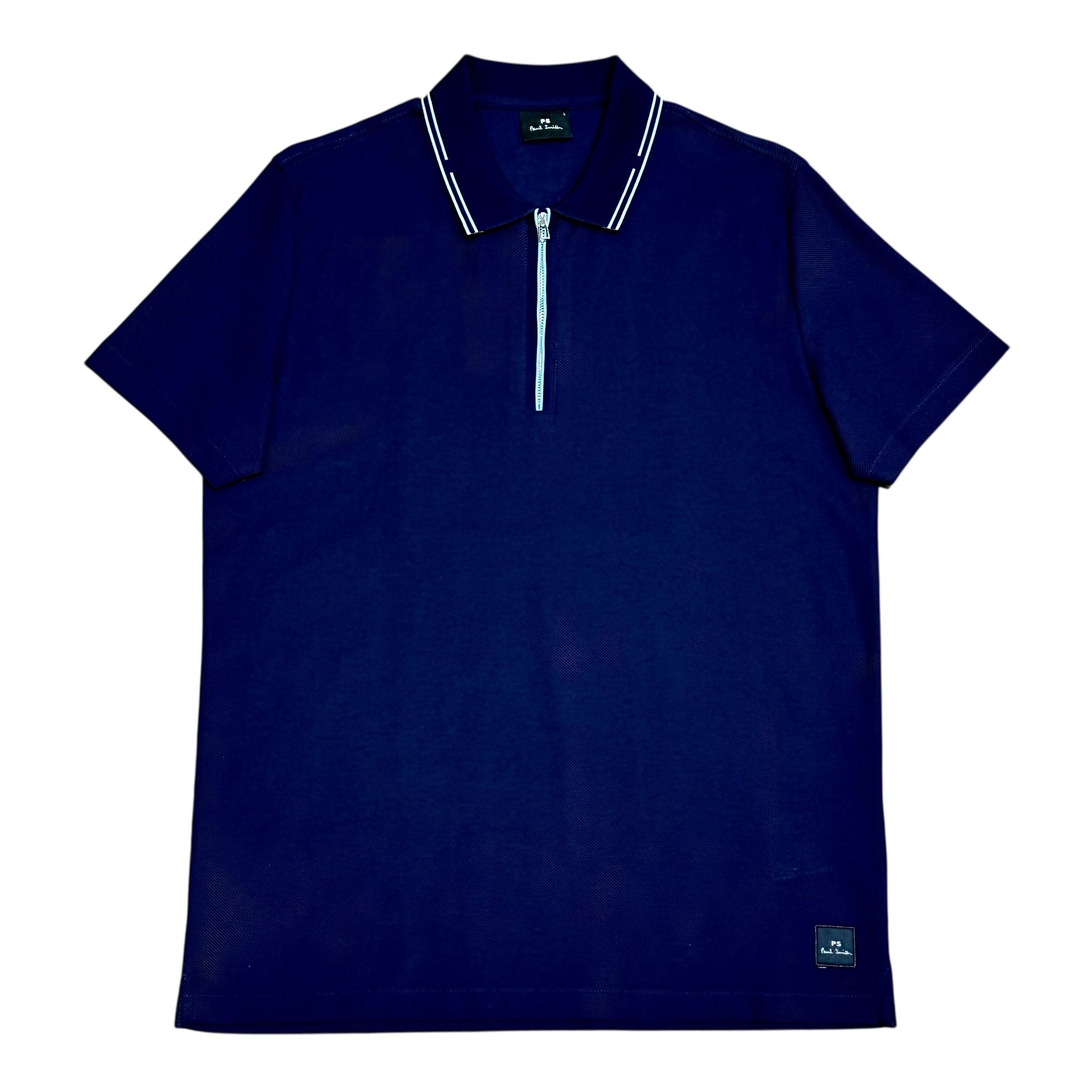 Paul Smith 1/4 Zip Regular Fit Polo Shirt