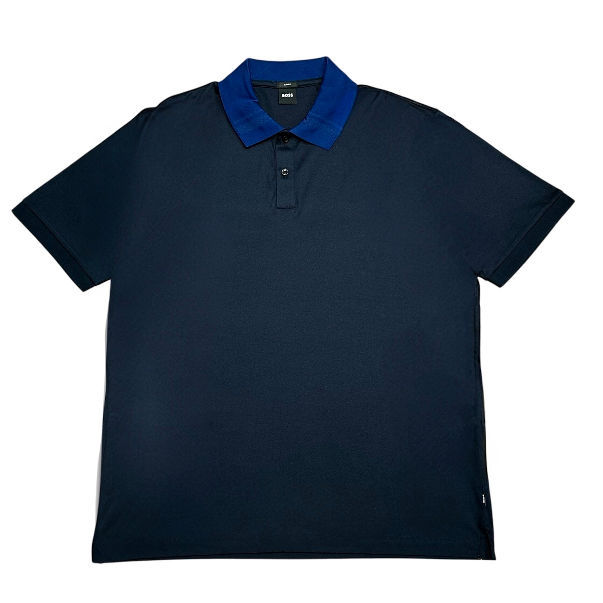 Big & Tall Boss Black Slim Fit Polo Shirt