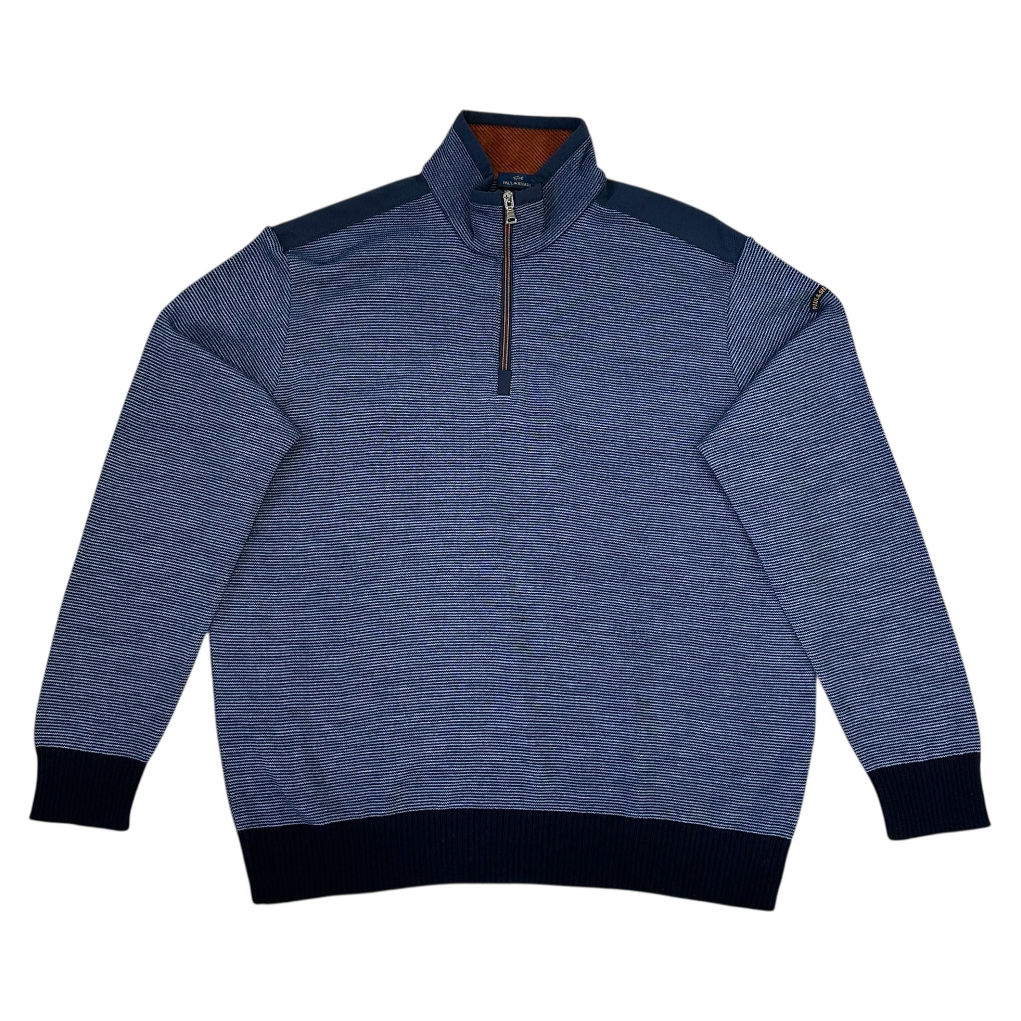 Big & Tall Paul & Shark 1/4 Zip Knitted Sweatshirt