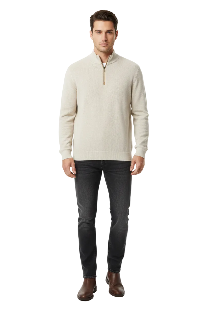 Bugatti 1/4 Zip Knitted Sweatshirt