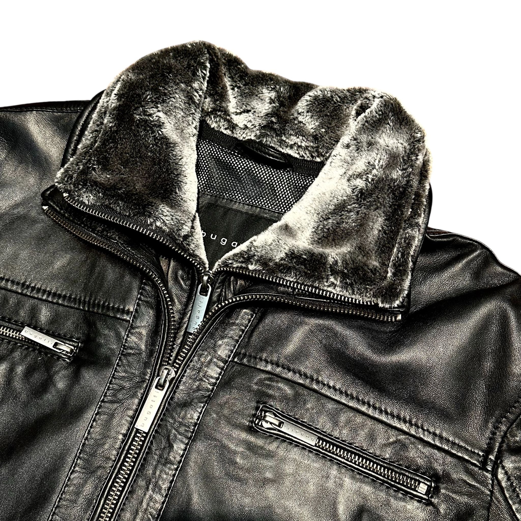 Bugatti Leather Bomber Jacket
