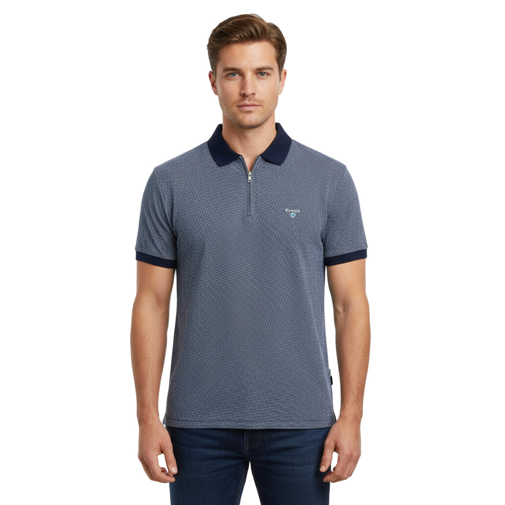 Barbour 1/4 Zip Regular Fit Polo Shirt