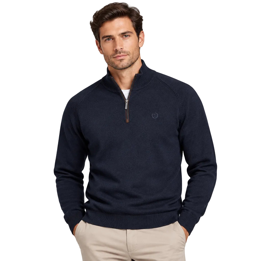Bugatti 1/4 Zip Knitted Sweatshirt