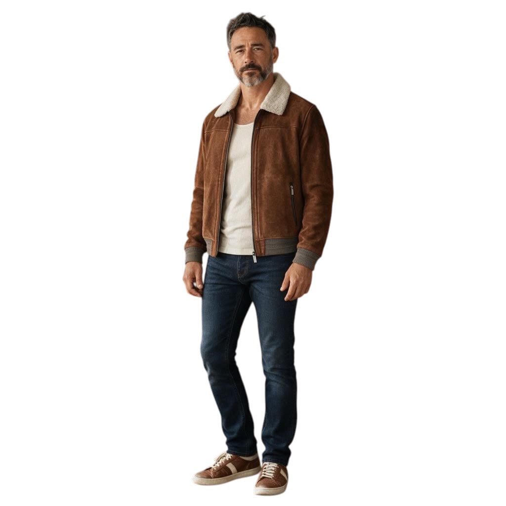 Bugatti Leather Bomber Jacket