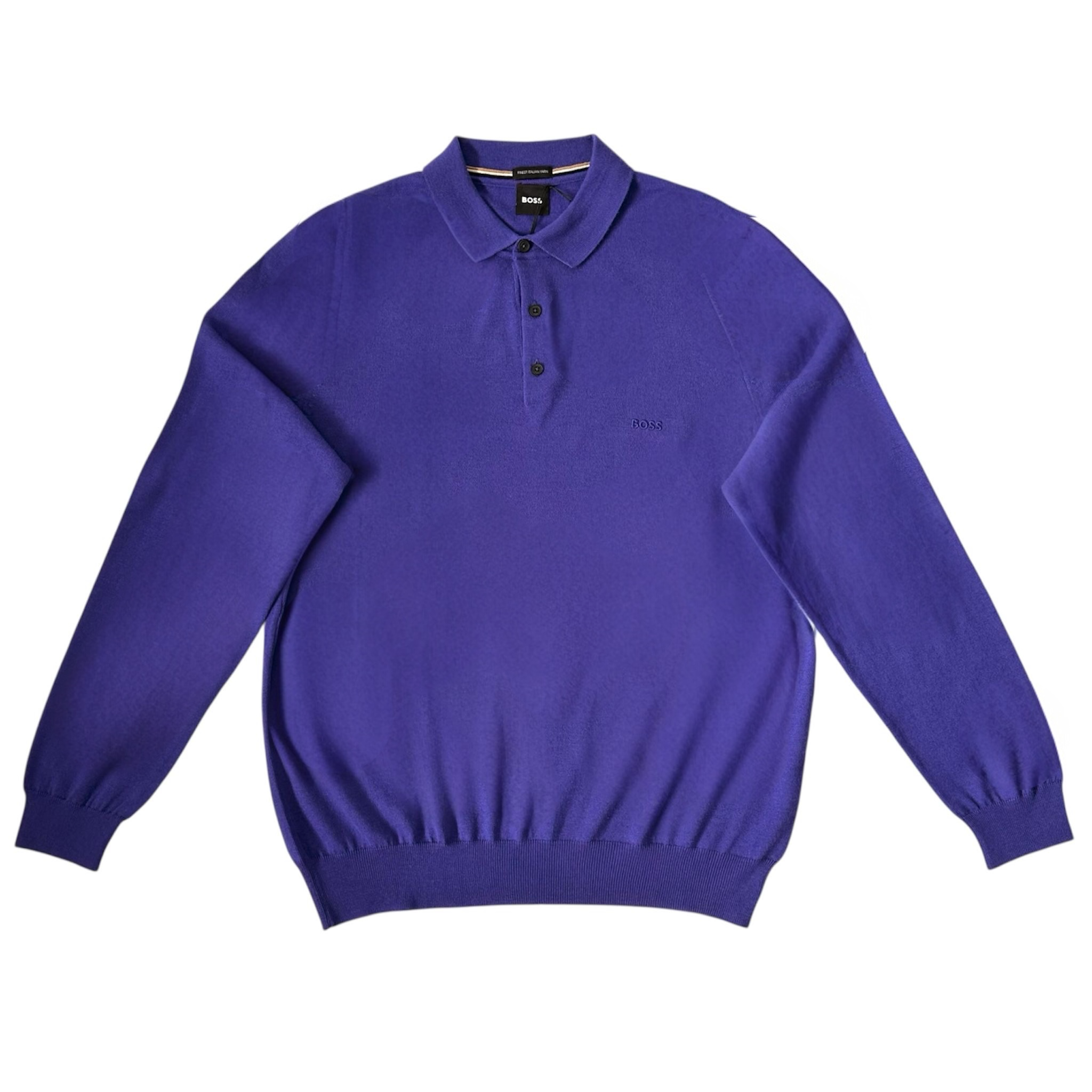 Boss Black 3 Button Knitted Sweatshirt