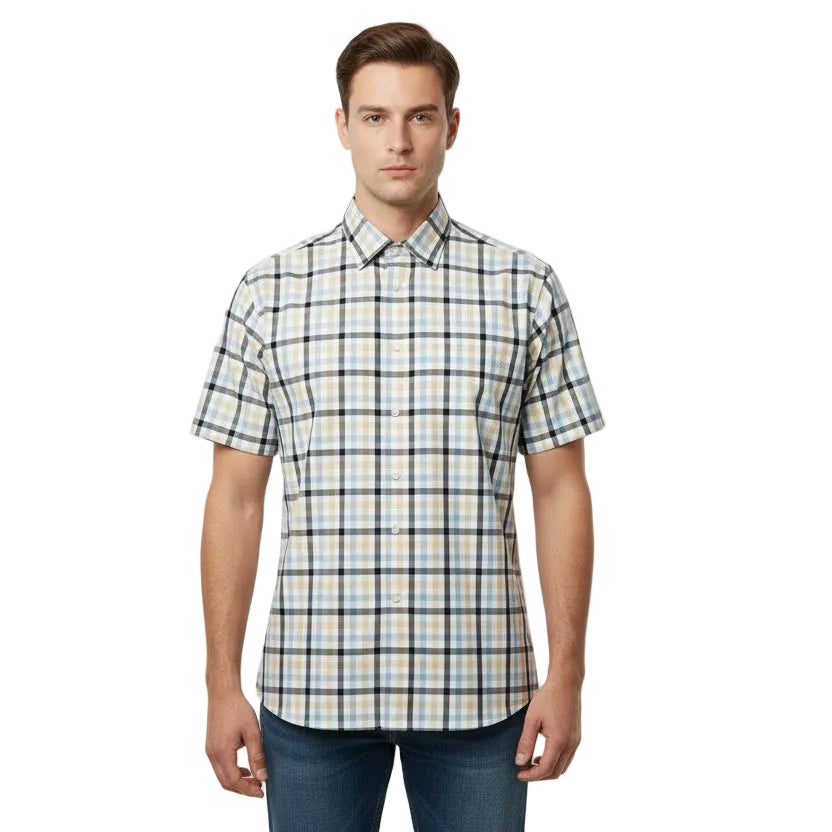 Eterna Regular Fit Short Sleeve Shirt