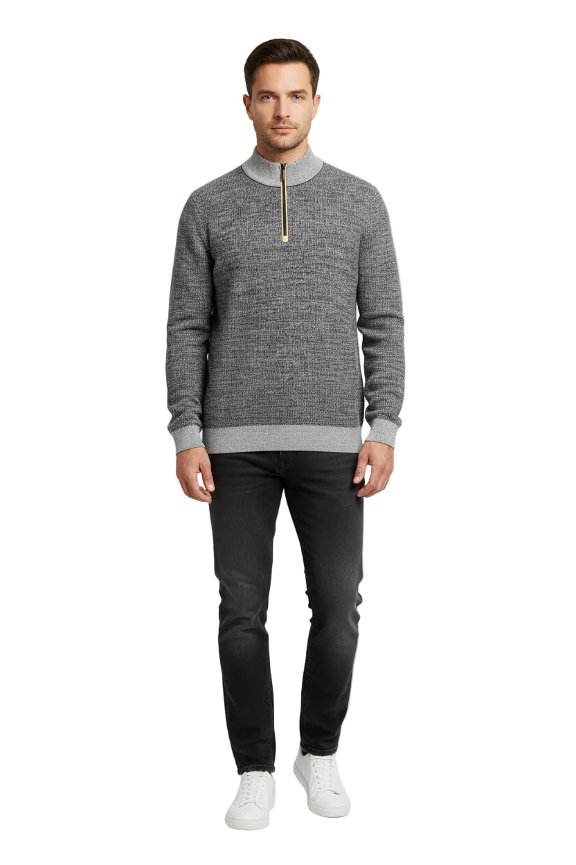 Bugatti 1/4 Zip Knitted Sweatshirt