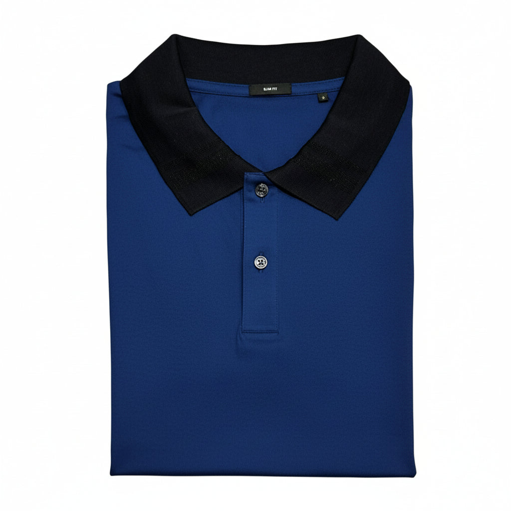 Big & Tall Boss Black Slim Fit Polo Shirt
