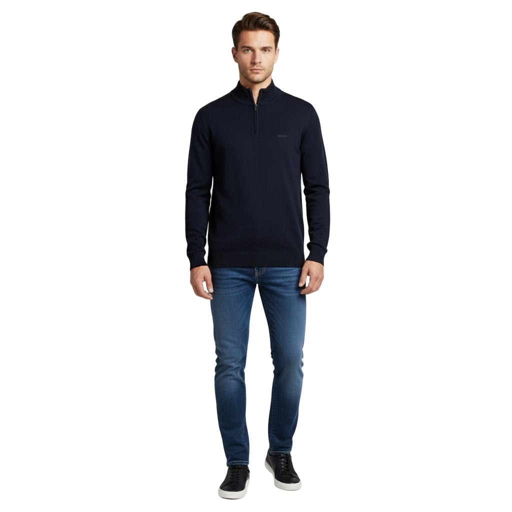 Boss Black 1/4 Zip Knitted Sweatshirt