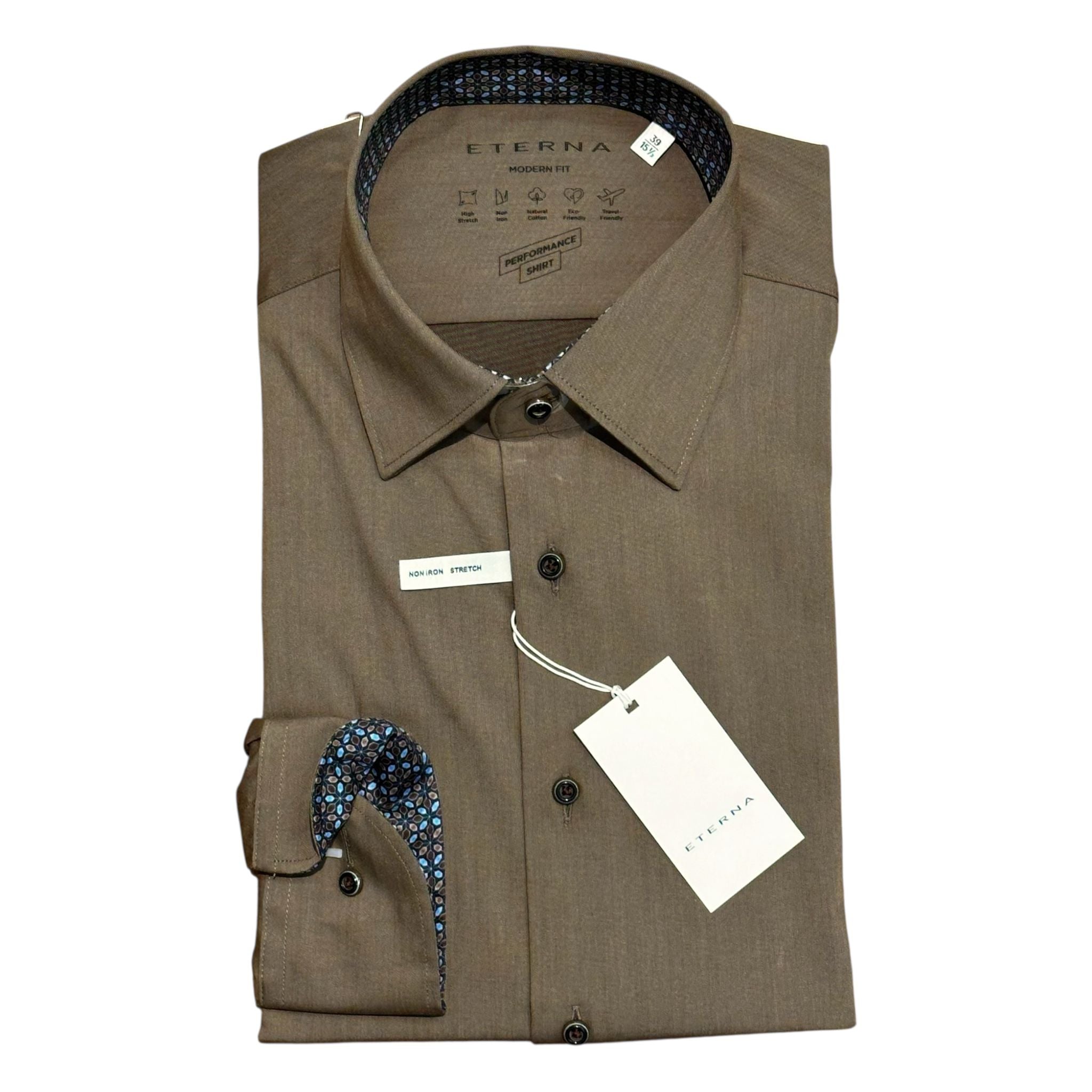 Eterna Regular Fit Long Sleeve Shirt