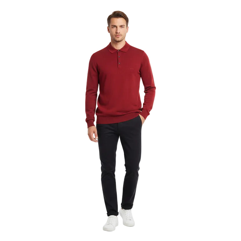 Boss Black 3 Button Knitted Sweatshirt