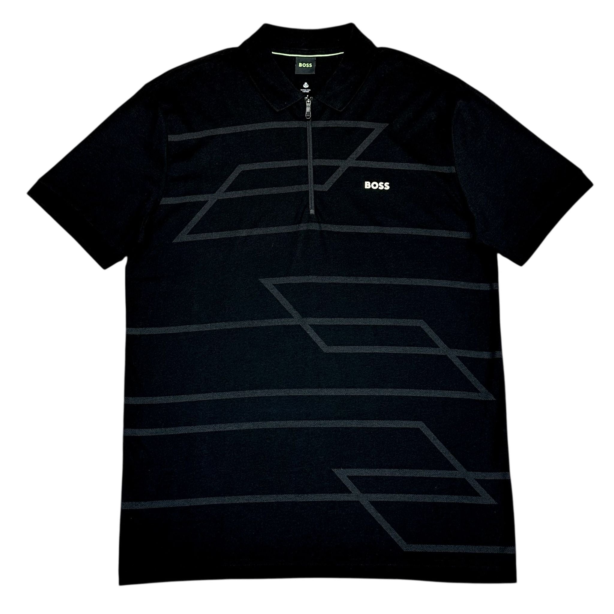 Boss Green 1/4 Zip Slim Fit Polo Shirt