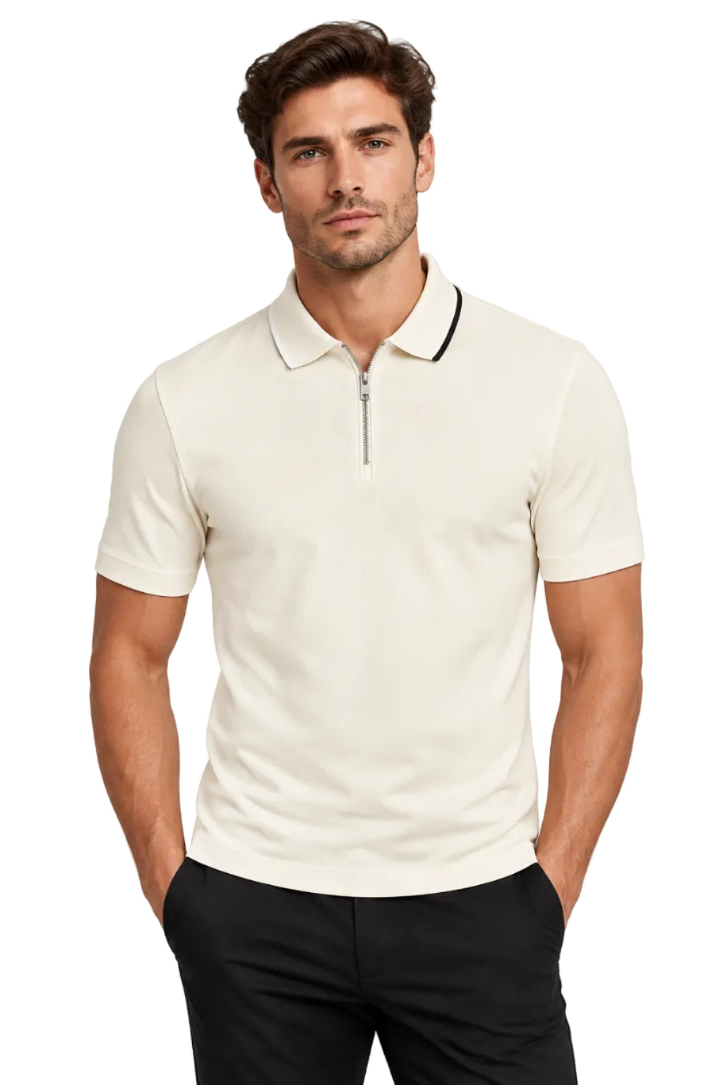 Boss Black Regular Fit 1/4 Zip Polo Shirt
