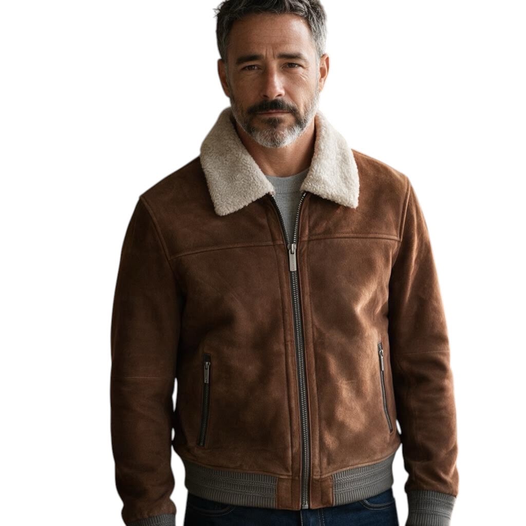 Bugatti Leather Bomber Jacket