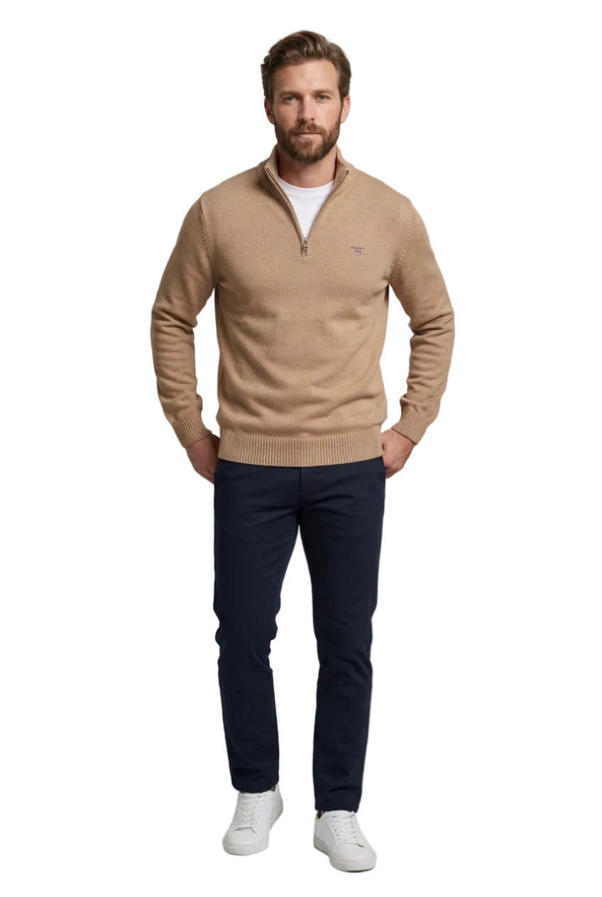 Gant 1/4 Zip Knitted Sweatshirt