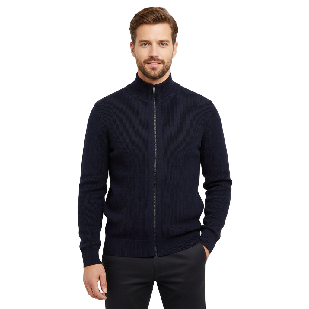 Boss Black Full Zip Knitted Sweatshirt