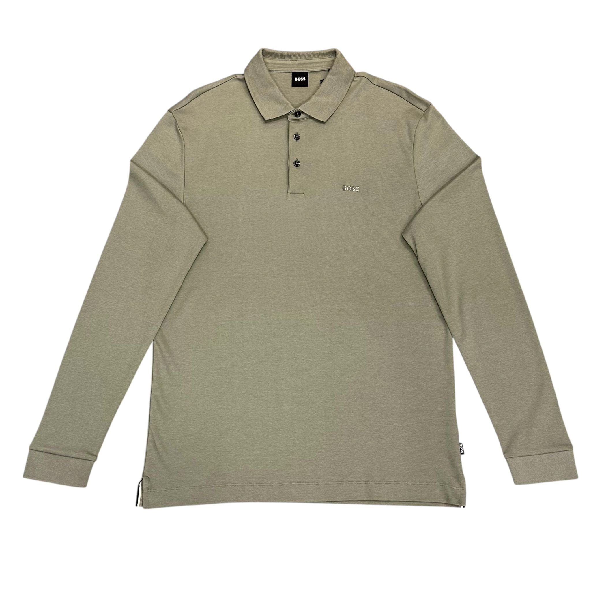 Boss Black Regular Fit Long Sleeve Polo Shirt